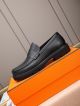 Hermes Black Calfskin Leather Man Shoes 0610 05 (6)_th.jpg